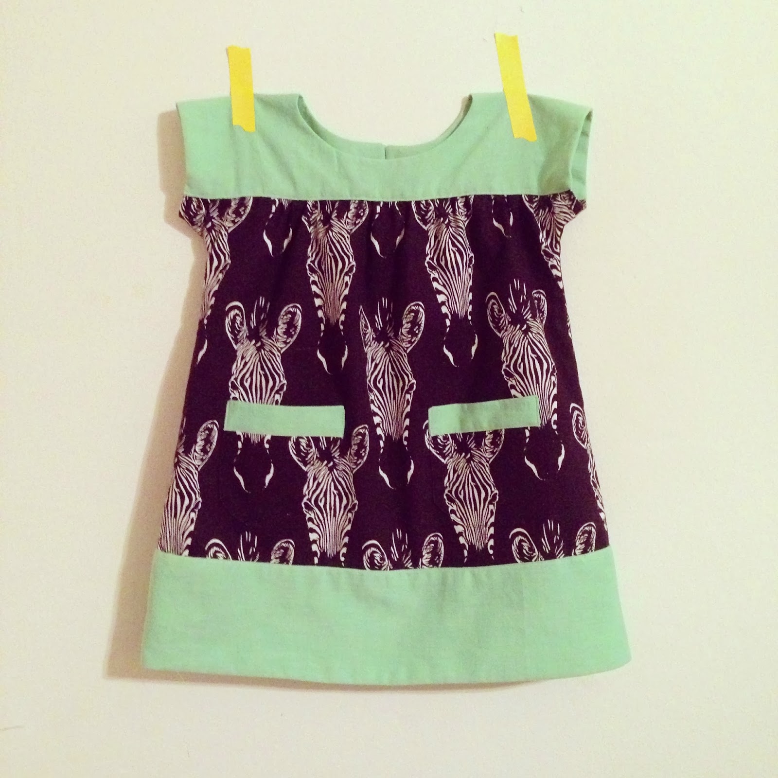 a little gray Zebra Ice Cream Dress