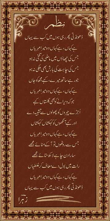 Urdu Shairy | Urdu Ghazals | Famous Poets | Love Poetry: January 2011