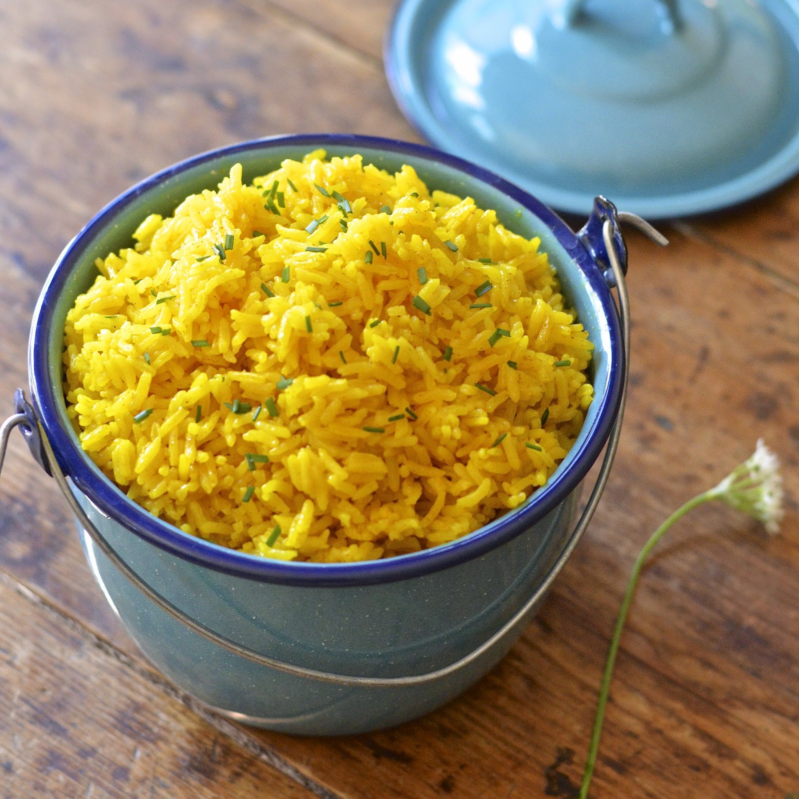 This easy yellow rice is flavored with turmeric and is ready in under 20 minutes