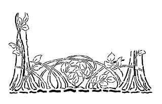 floral design digital border stock border image