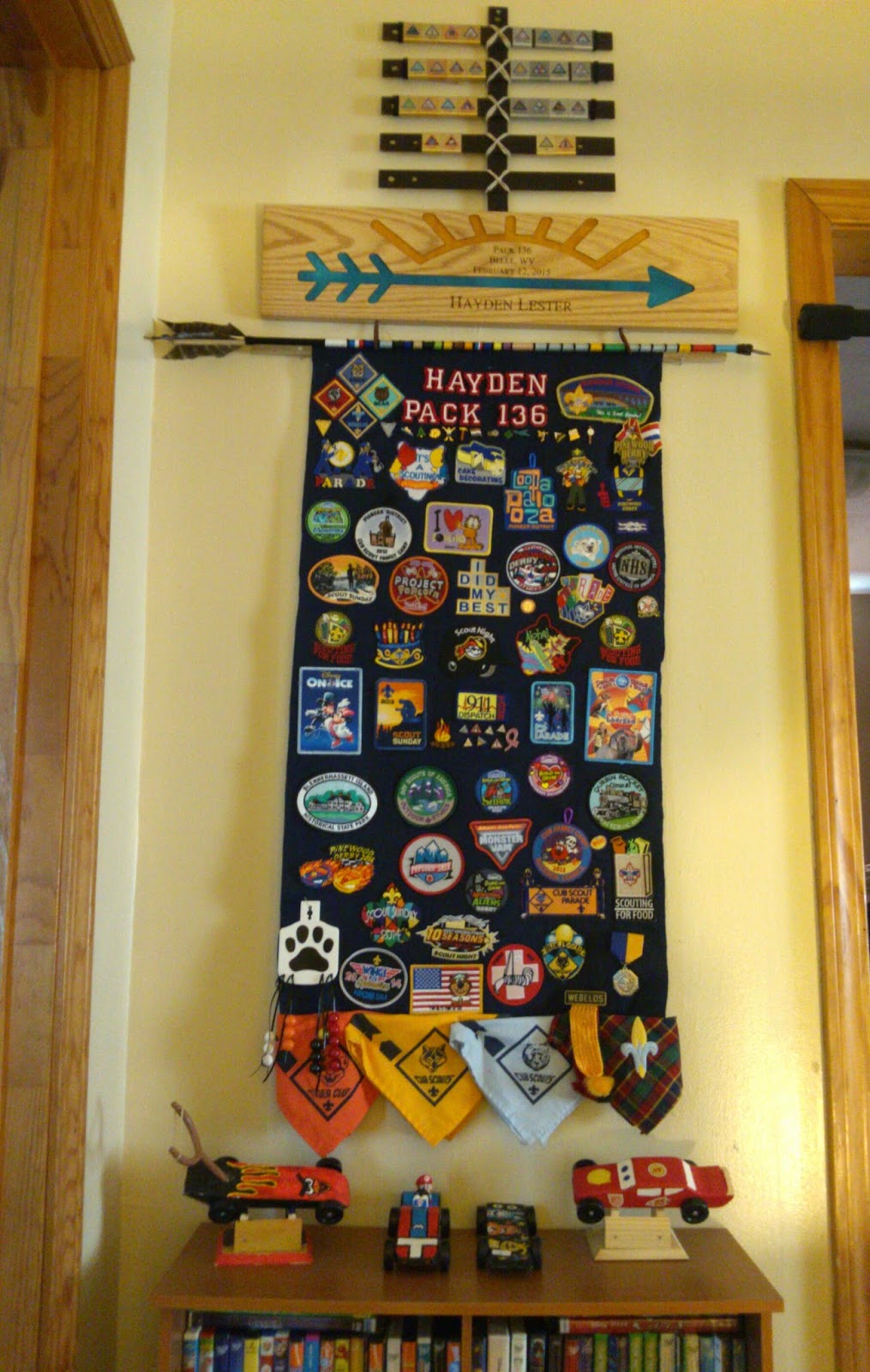 Book, Wine and Time: Cub Scout Display
