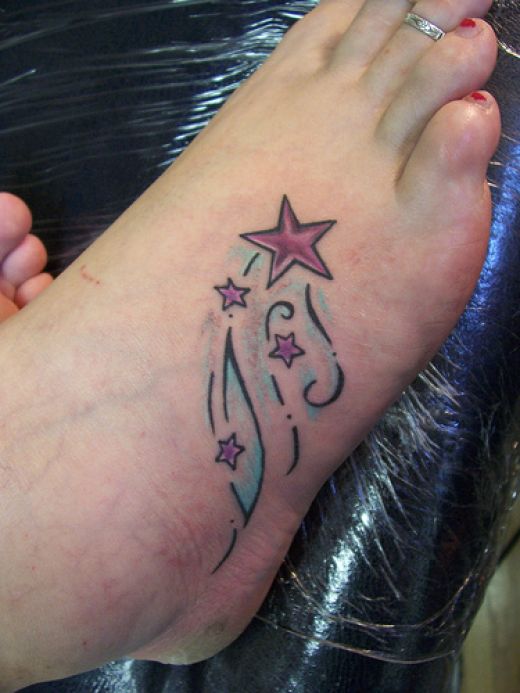 Star Foot Tattoos Trend in 2011