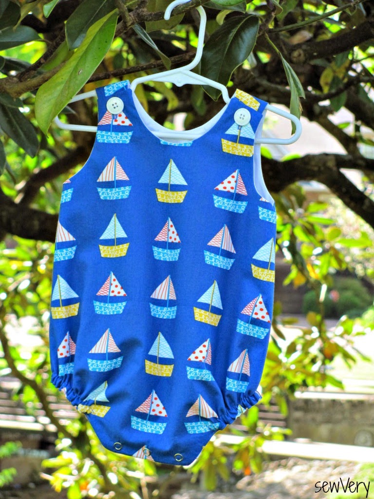 sewVery Children's Corner Baby Boy Bubble Rompers