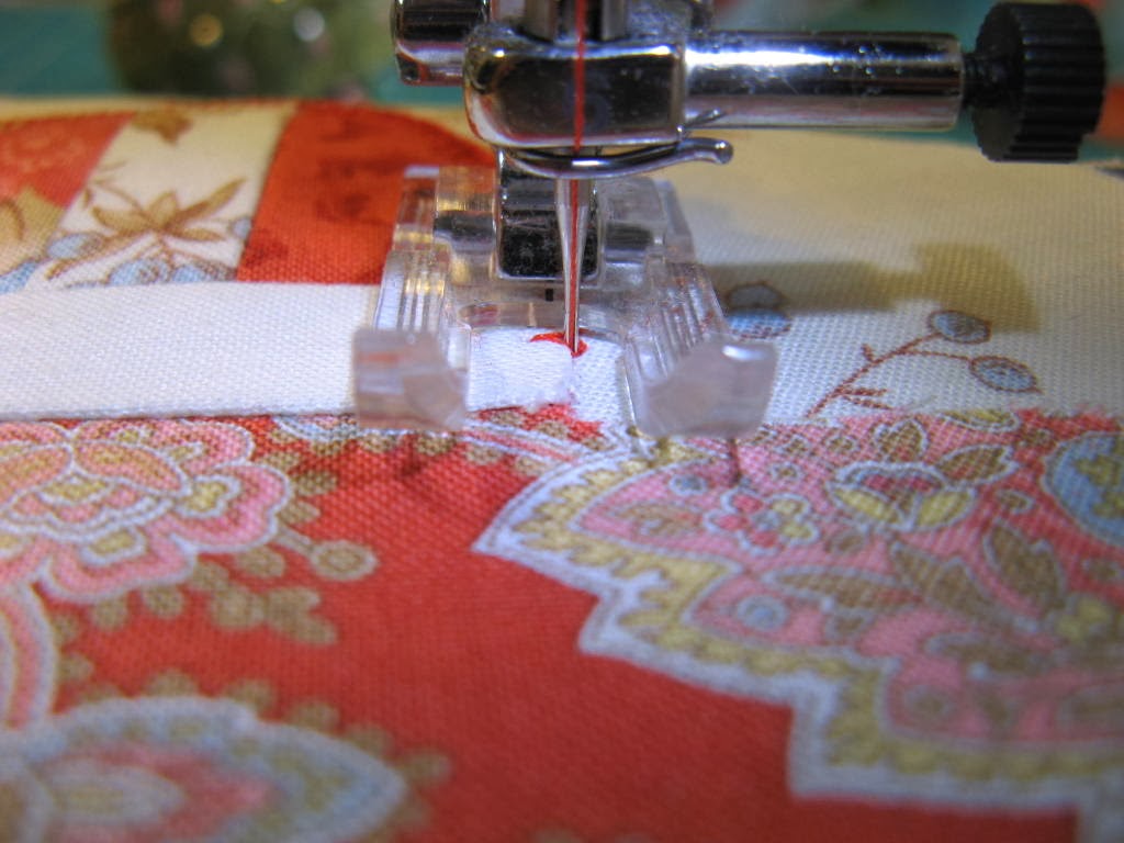 Stitching With 2 Strings Machine Blanket Stitch Applique