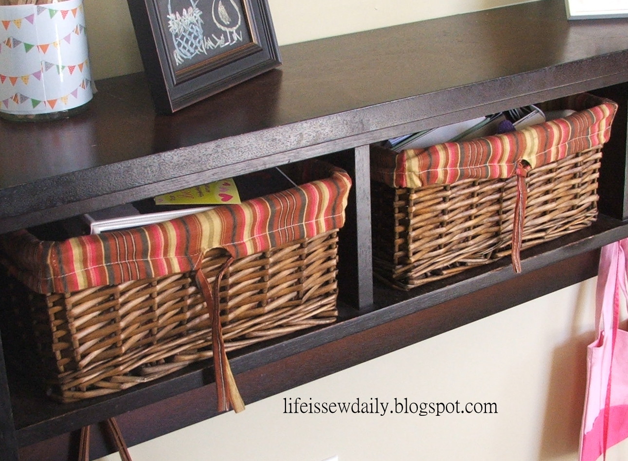 Life is {Sew} Daily How to Make Your Own Basket Liners {Tutorial}