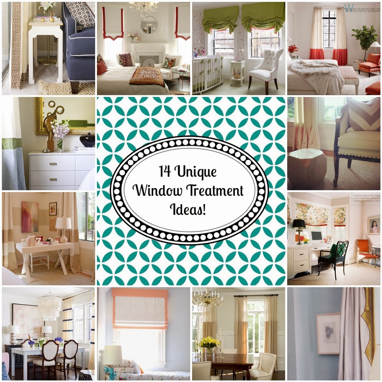 14 Unique Ideas for Window Treatments 6th Street Design School