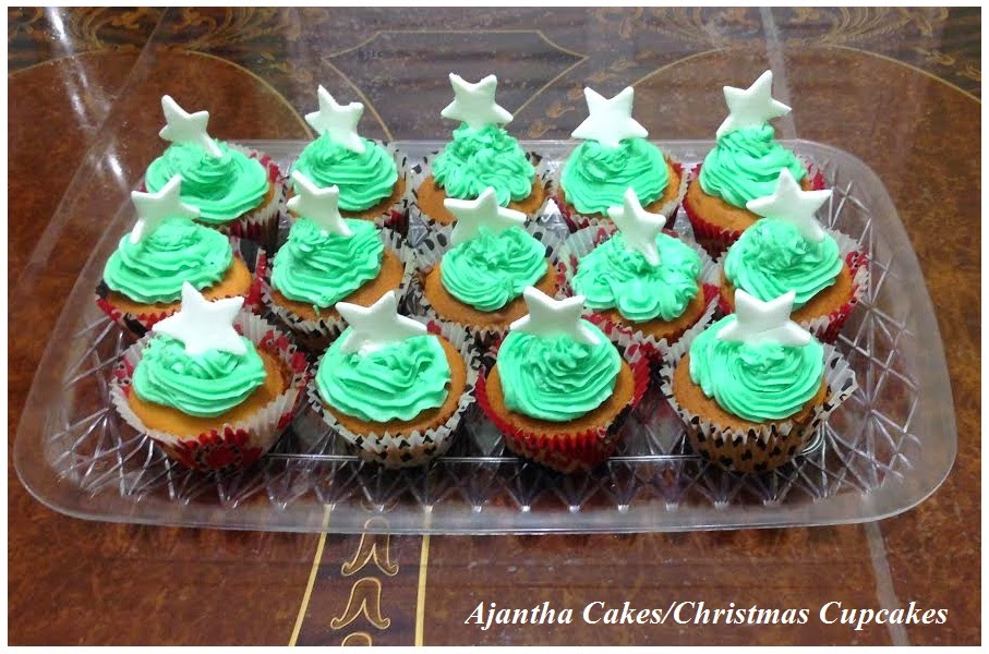 Ajantha Cakes Christmas Cupcakes Ajantha Cakes Christmas Cupcakes