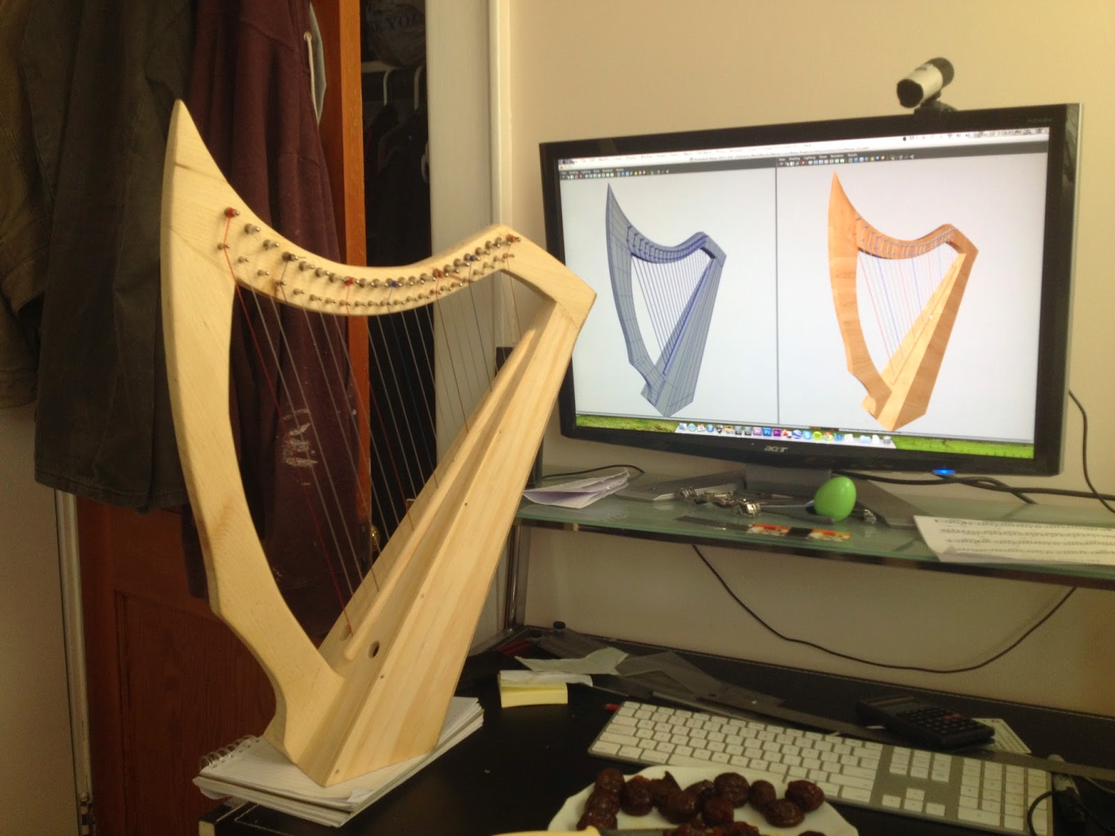 My Homemade Sapele Harp