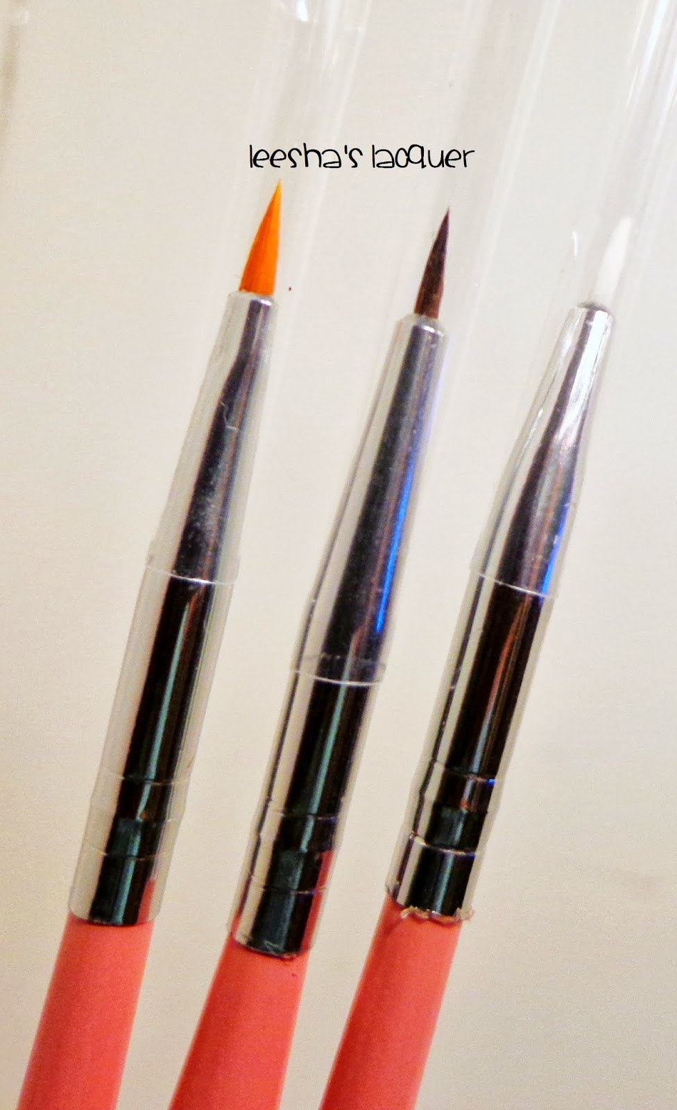 Leesha's Lacquer KKCenterhk Review N.NAIL 15 Pieces Pink Handle Nail