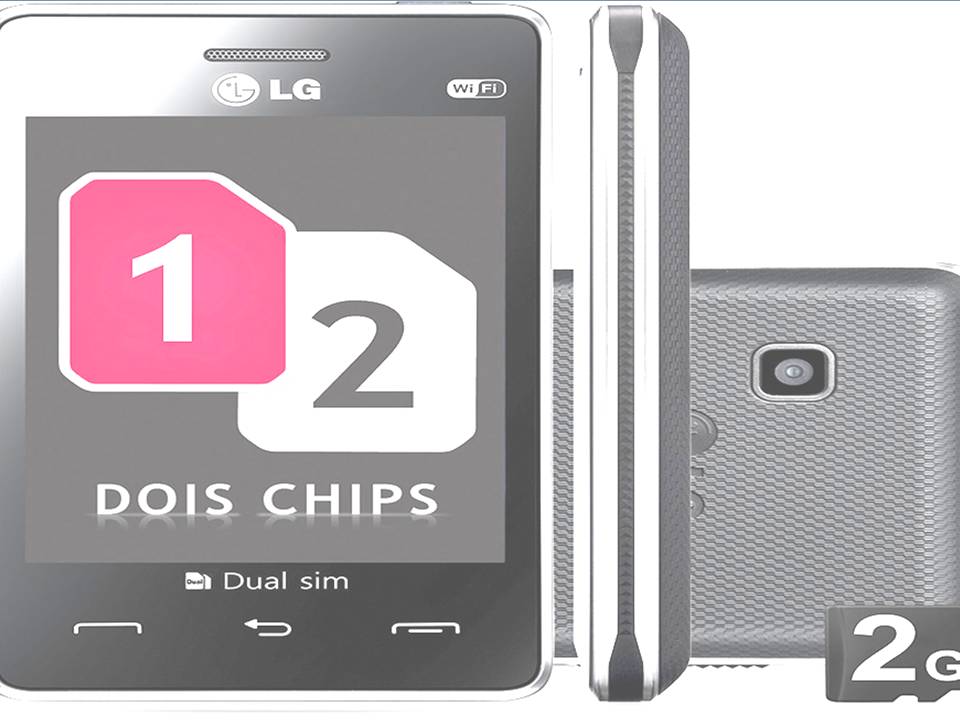 Celular Desbloqueado LG T375 Preto com Dual Chip - imagens de celular lg t375
