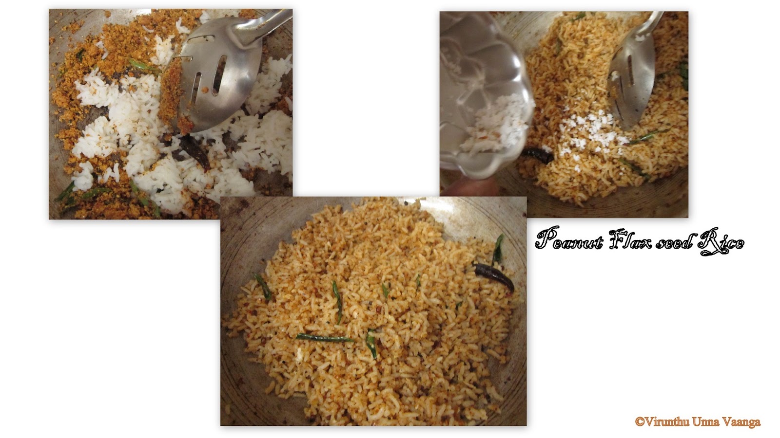 VIRUNTHU UNNA VAANGA PEANUT FLAX SEED RICE