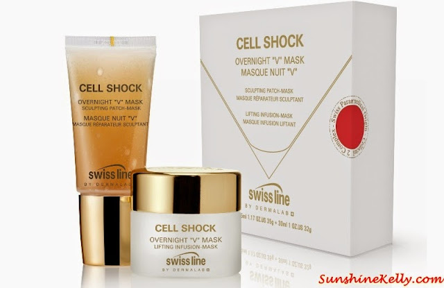 Swiss line Cell Shock Overnight V Mask Review, Swiss line, Lifting Infusion Mask, Sculpting Patch Mask,