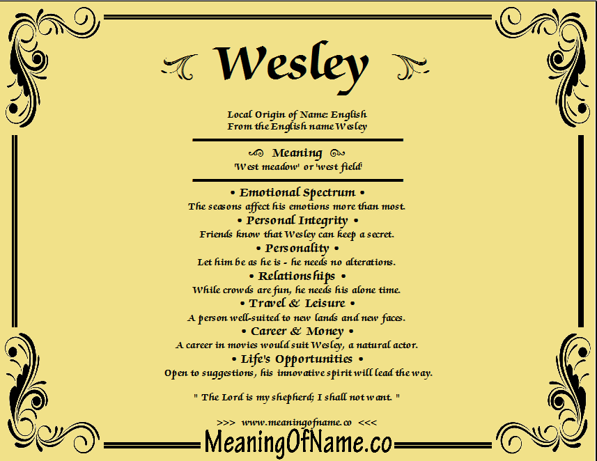 Wesley anizpk