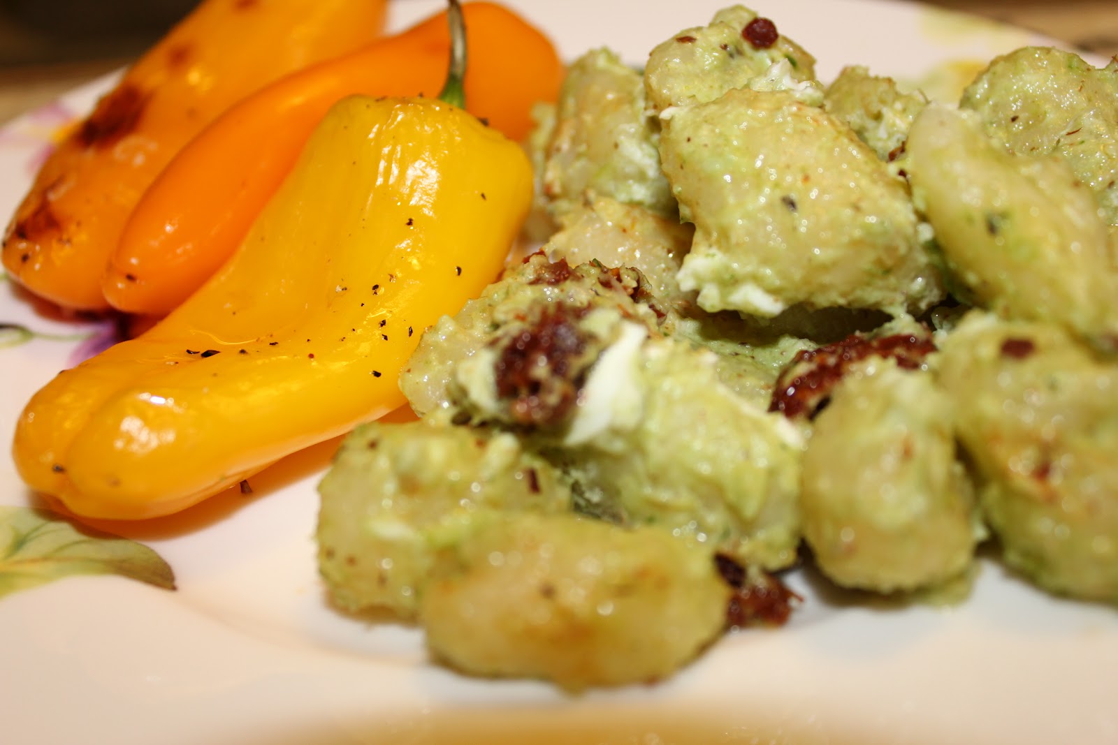 Erin's Kosher Cooking Adventures Gnocchi with Spinach Pesto, Goat