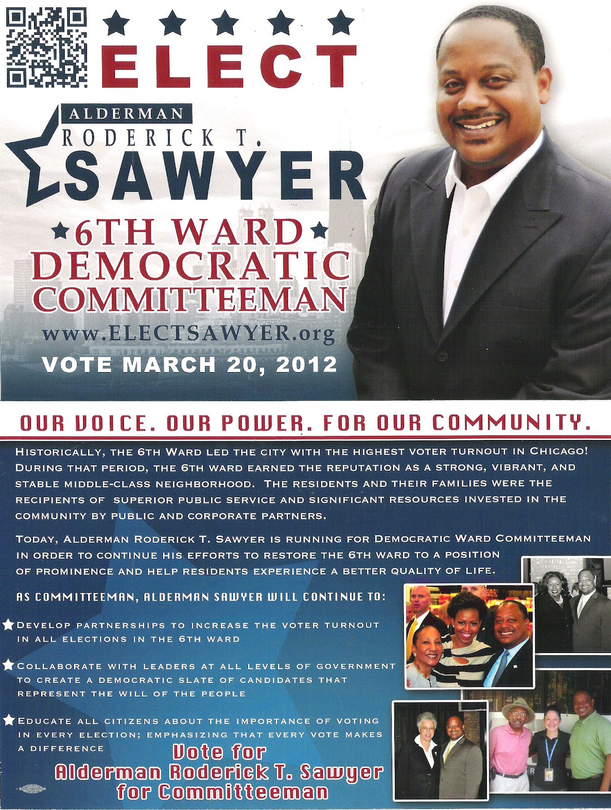 the sixth ward flyer and audio sixth ward democratic committeeman city council campaign flyers