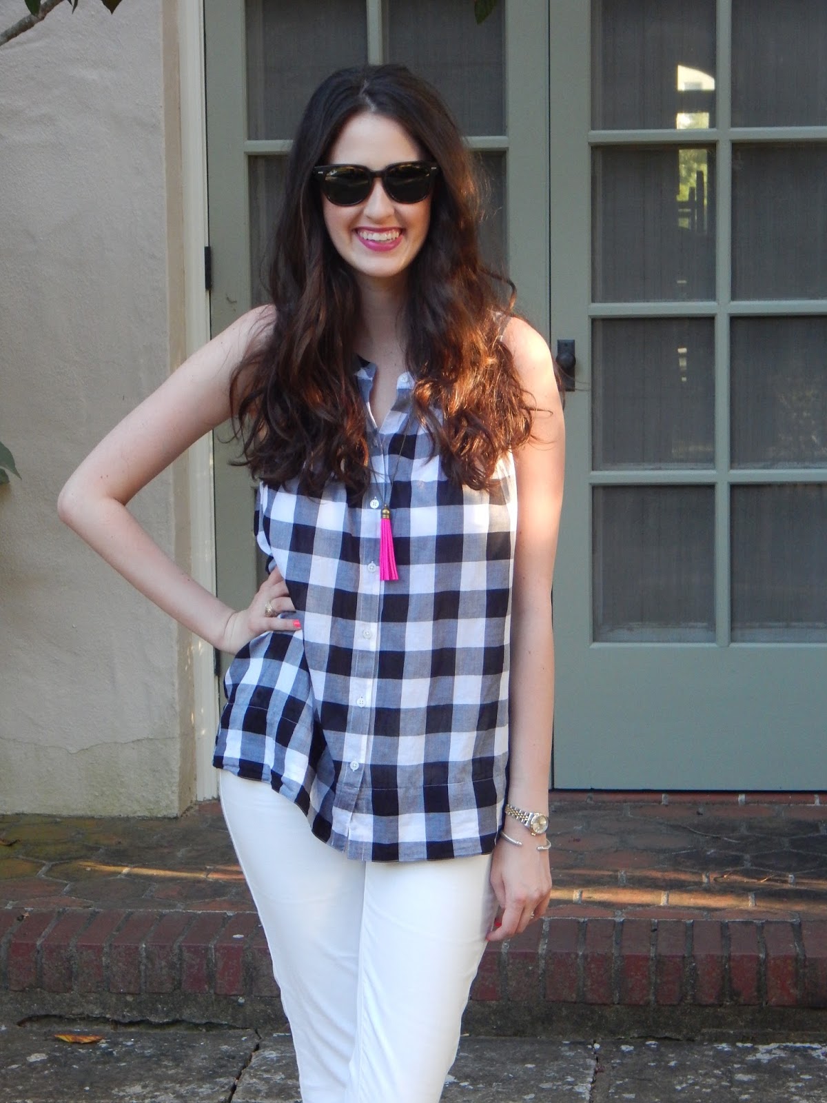 Preppy Lane Black, White, and Pink All Over