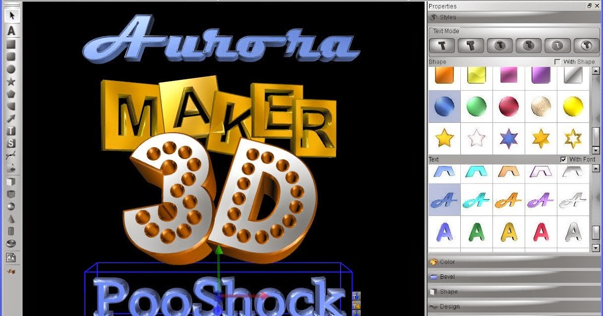 aurora 3d text logo maker full