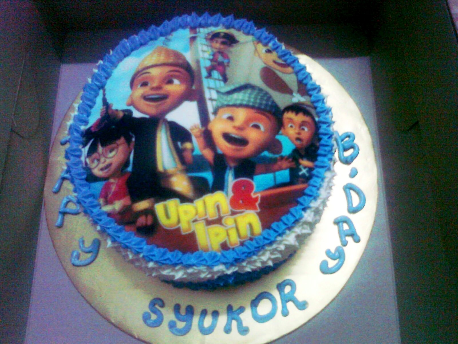 MIDNITE BAKER BANGI: EDIBLE IMAGE UPIN IPIN CAKE