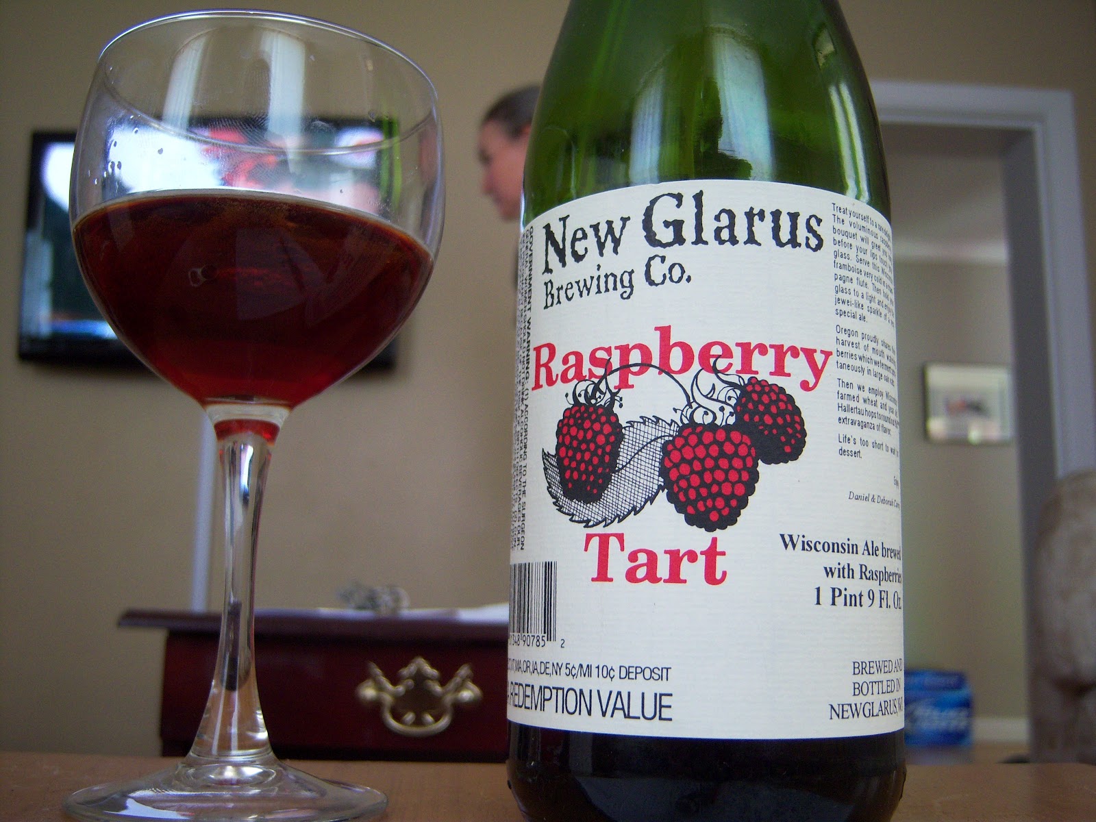 what we’re drinking 523. New Glarus Raspberry Tart