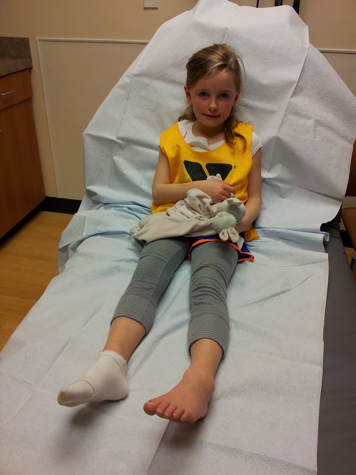 The Strausses Twisted ankle!