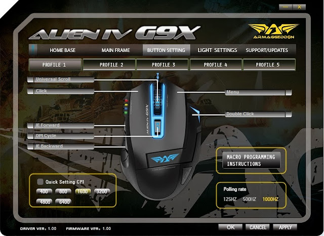 First Look & Review - Armaggeddon Alien IV G9X Optical Gaming Mouse 24