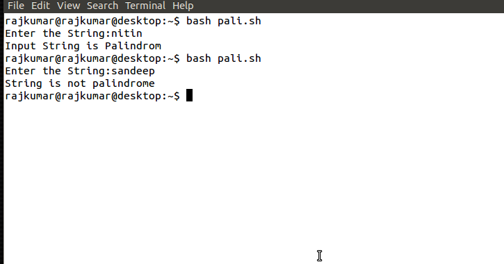 Shell Script To Check Whether A Given String Is Palindrome Or Not Shell Script To Check Whether A Given String Is Palindrome Or Not