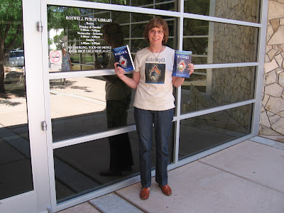 Deborah J. Lightfoot, author of the WATERSPELL fantasy trilogy, donating books to the Roswell Public Library Deborah J. Lightfoot, author of the WATERSPELL fantasy trilogy