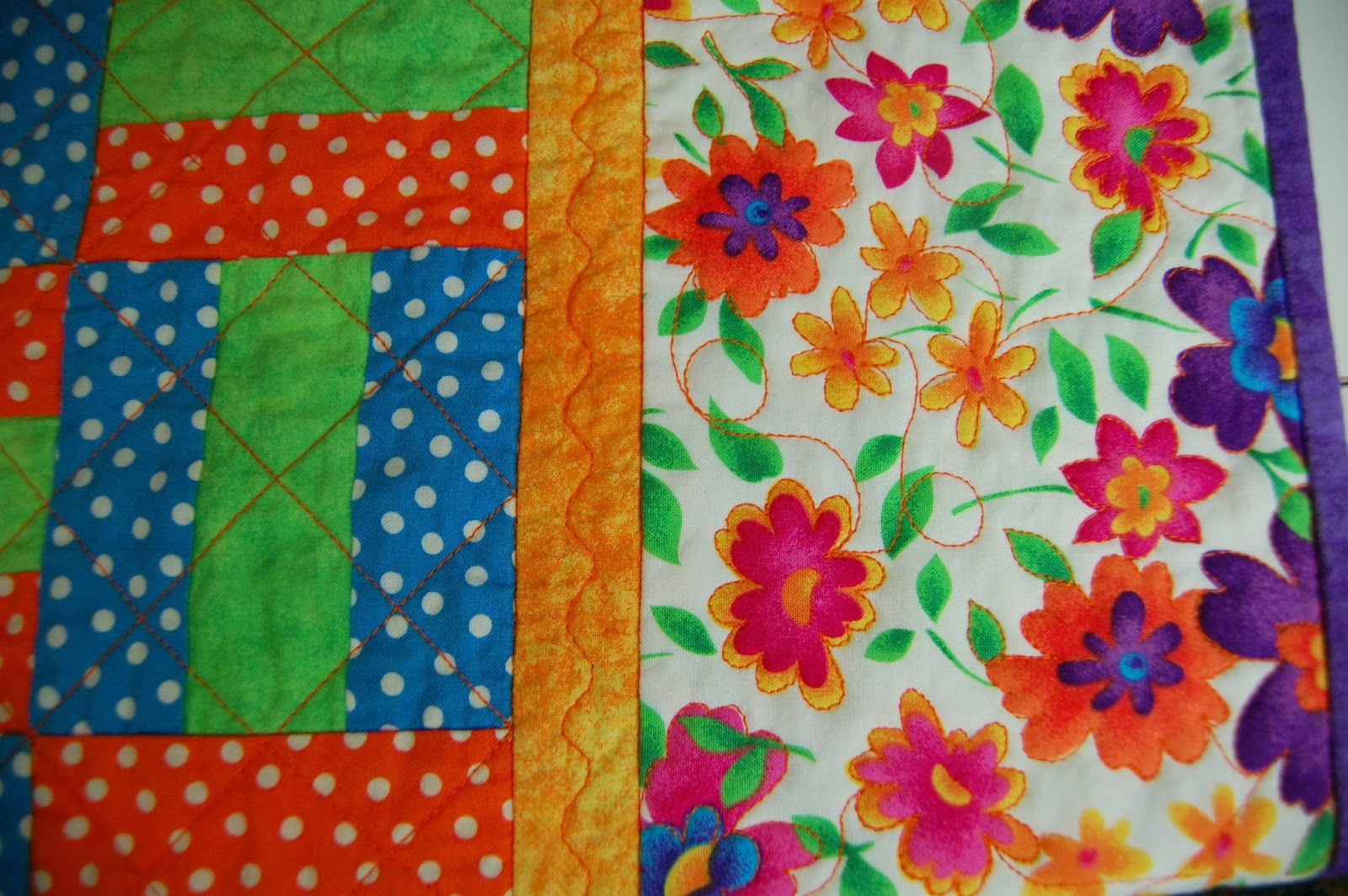 The Domestic Quilter Machine Quilting & Binding Outline Quilting