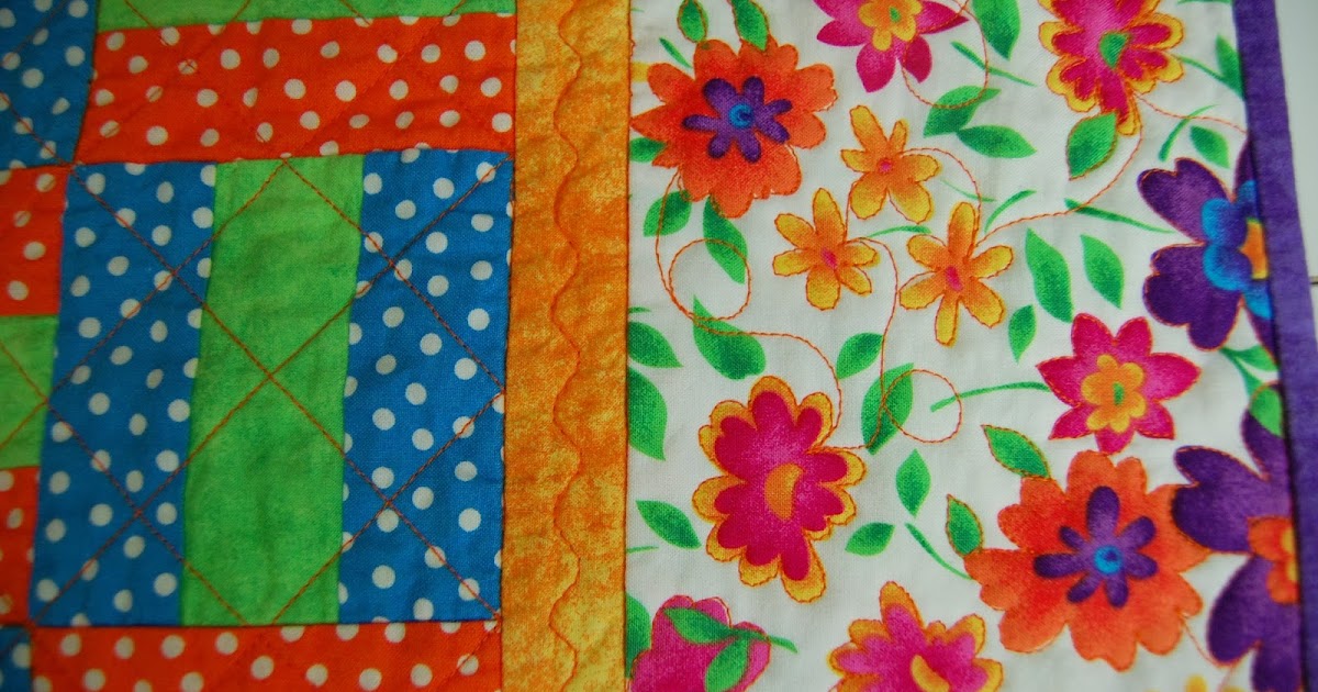 The Domestic Quilter Machine Quilting & Binding Outline Quilting