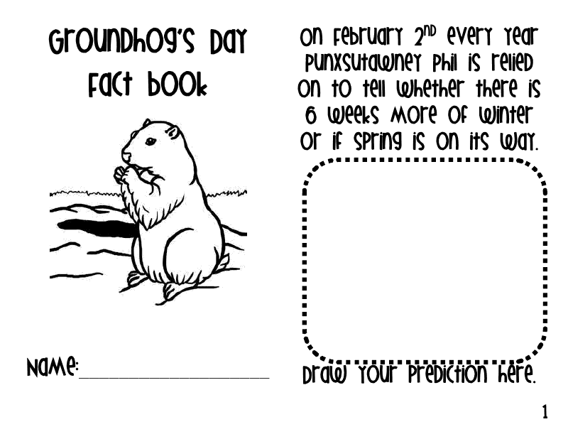 The Go To Teacher: Groundhog Day Fact Book