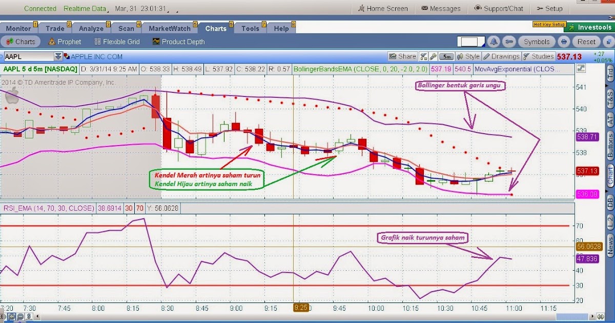 Online option trading simulation