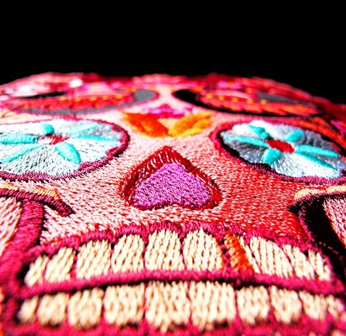 oonaballoona | a sewing blog by marcy harriell | halloween sugar skull embroidery