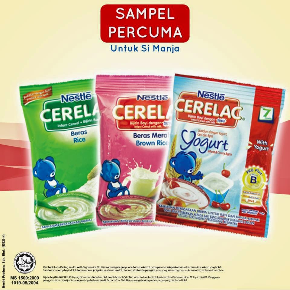 Nestle FREE Cerelac SAMPLE Giveaway Malaysia Free Sample
