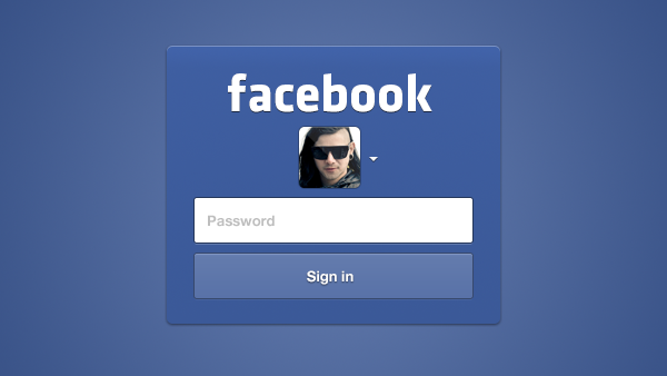 An incredibly versatile Facebook login interface. The download