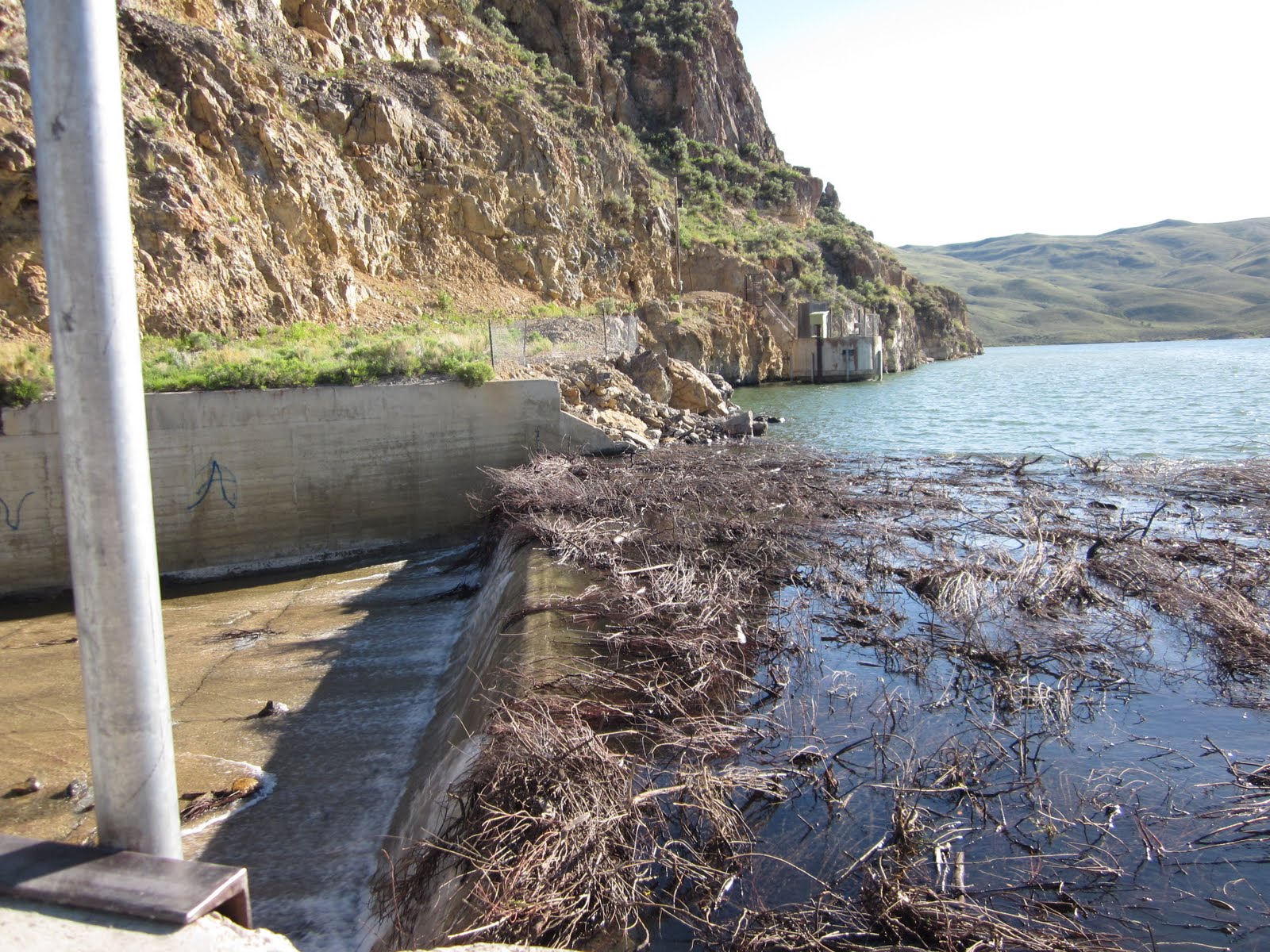 Mackay, Idaho 83251 Mackay Dam began going over the spillway today