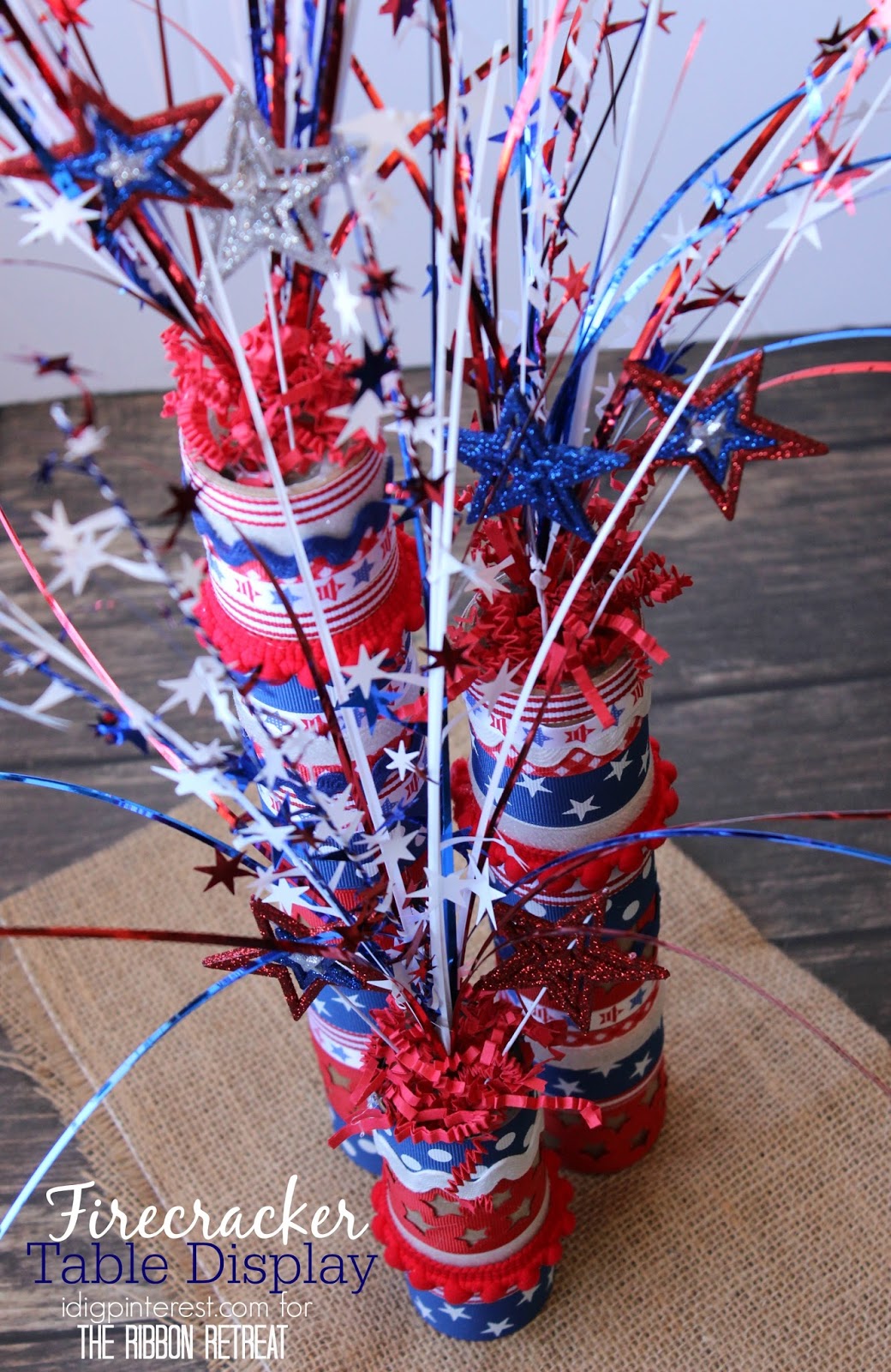 Diy Firecracker Table Centerpiece I Dig Pinterest