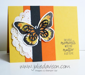 Stampin' Up! Watercolor Wings card for Stamp of the Month Club Kit #stampinup www.juliedavison.com