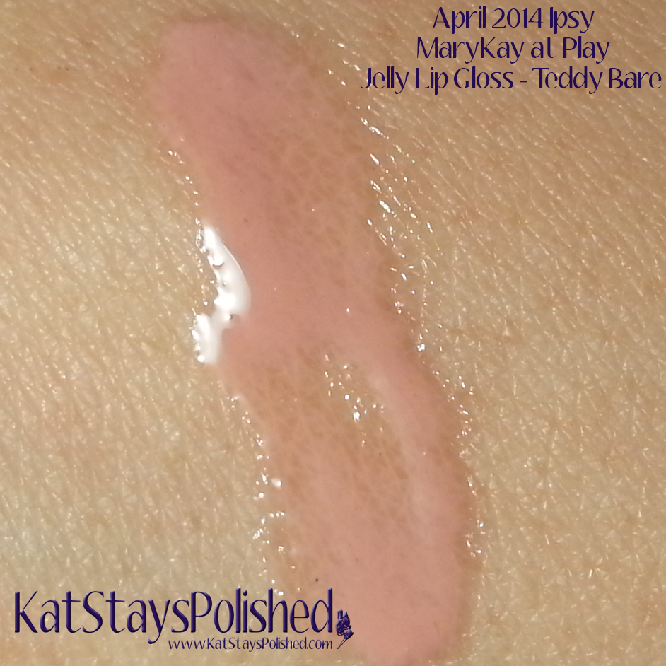 April 2014 Ipsy Bag - MaryKay at Play Jelly Lip Gloss - Teddy Bare | Kat Stays Polished