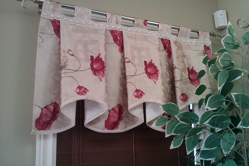 The Root Cellar Curtain Makeover Scarf to Tab Topper