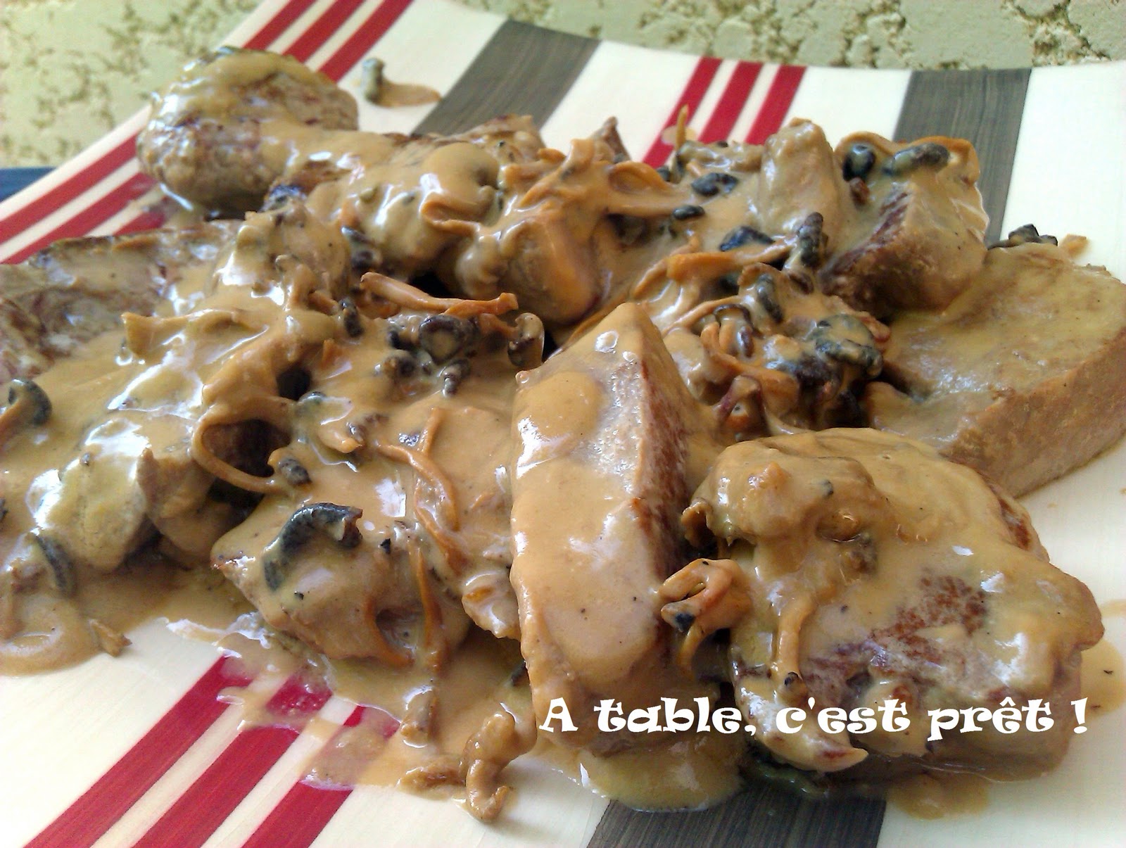 à table, c'est prêt ! Filet mignon aux chanterelles