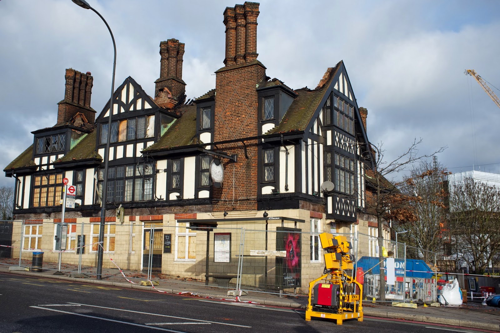Clare's diary Catford Bridge Tavern fire some pictures and some