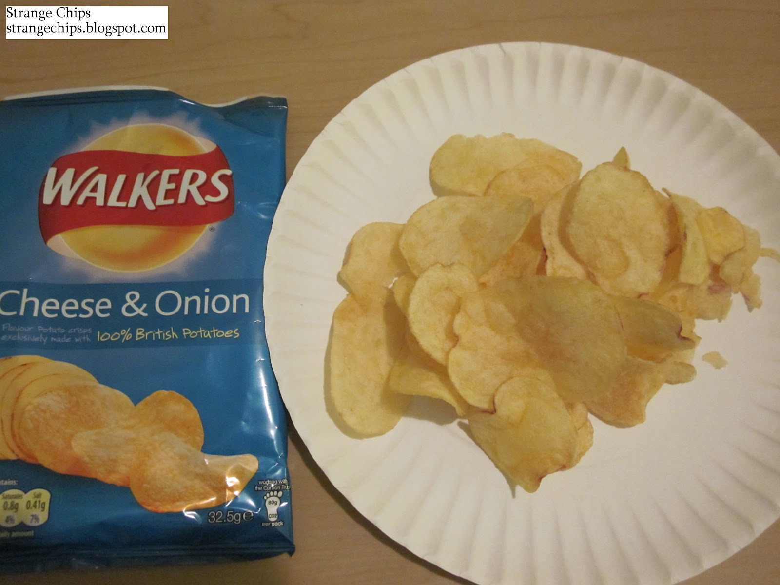Strange Chips Walkers Cheese and Onion