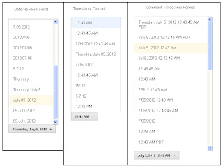 Change time and date format in blogger Change time and date format in blogger ScreenShot