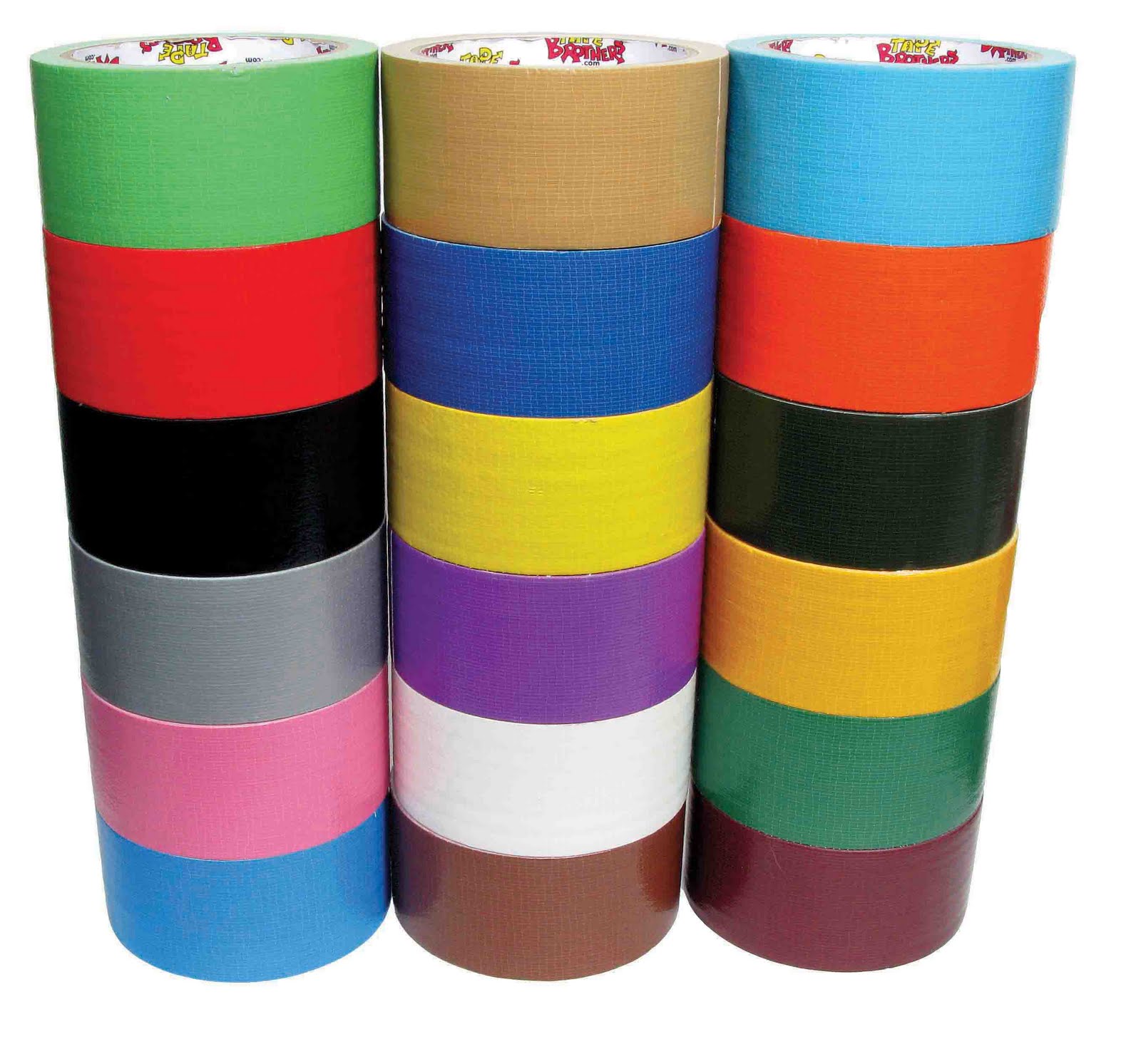coloured sticky tape