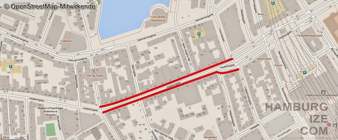 Vesterbrogade, Radwegerneuerung