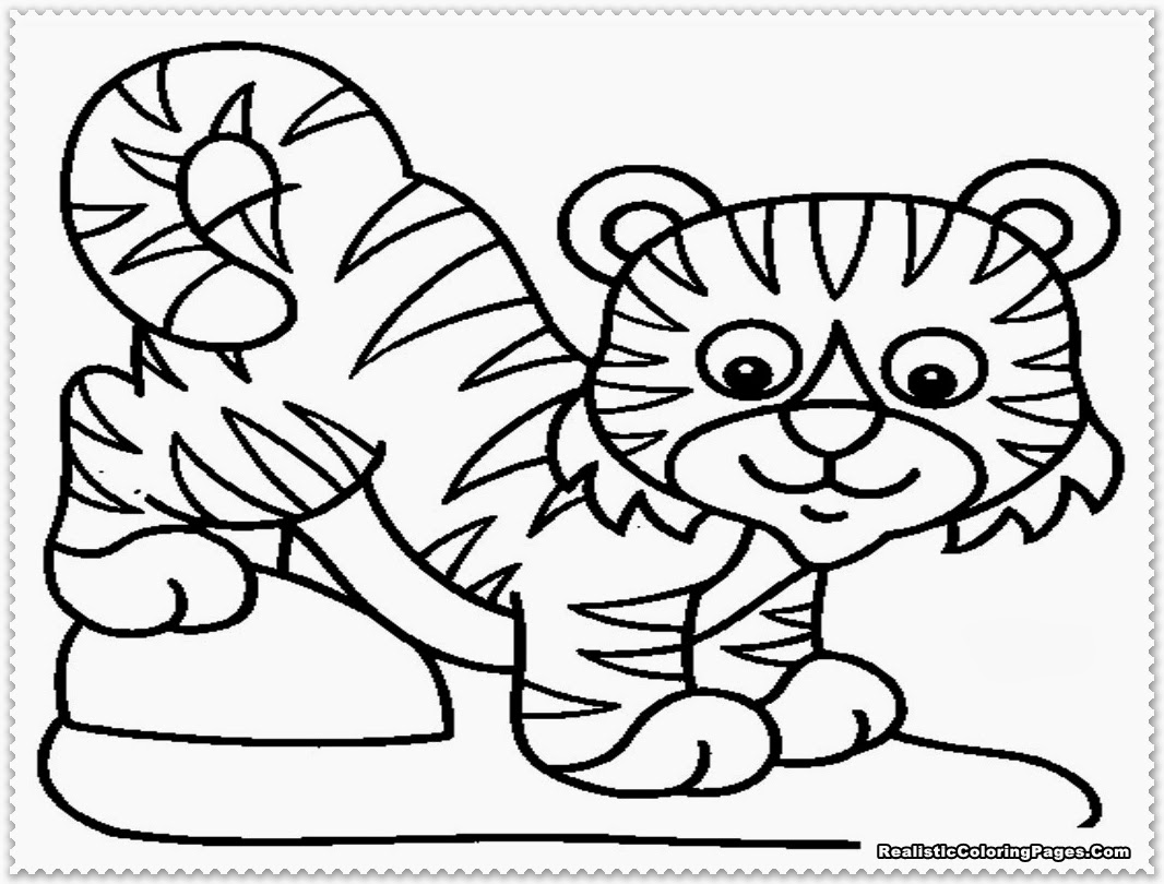Realistic Tiger Coloring Pages | Realistic Coloring Pages