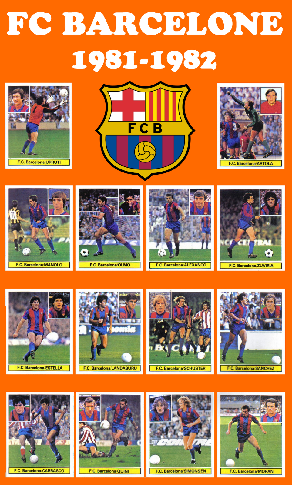 Minuto y resultado - Página 15 Panini+Planche+FC+Barcelone+1981-82