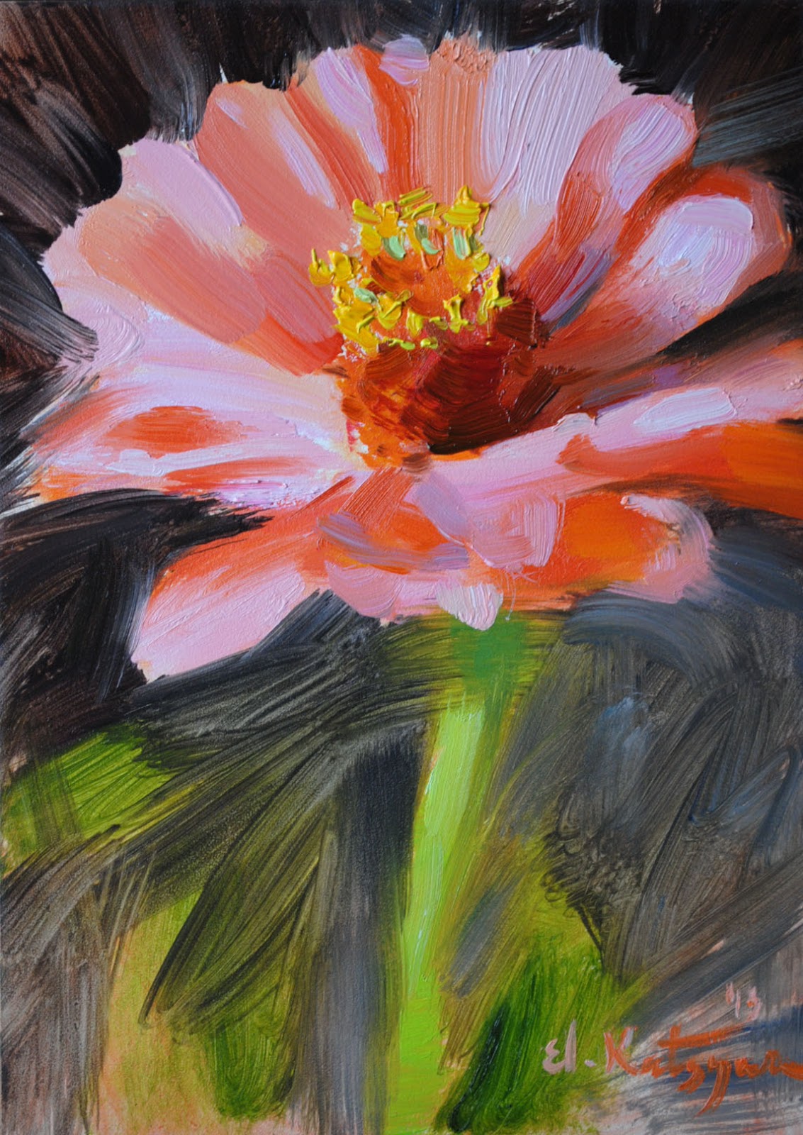 5 Best abstract zinnia painting You Can Use It At No Cost ArtXPaint