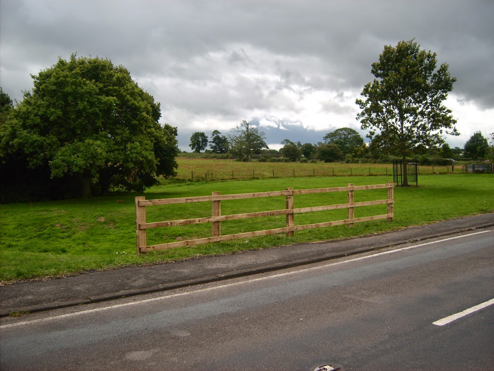 Prestwick, A Northumberland Mining Village Pedestrian fence renewed