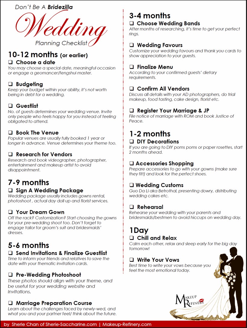 wedding planning checklist